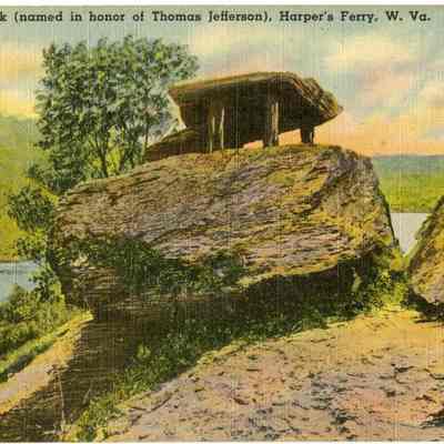 Jefferson's Rock (Named in honor of Thomas Jefferson), Harper's Ferry, W. Va.