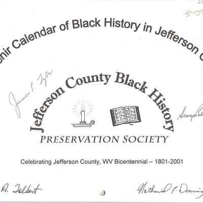 Souvenir Calendar of Jefferson County Black History Preservation Society