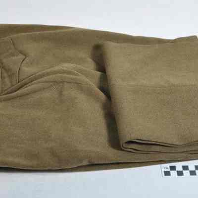 World War II heavy winter olive drab brown uniform pants