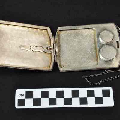 Rectangular sterling silver purse