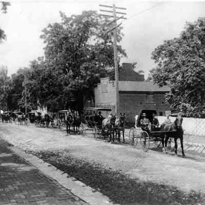 Funeral procession on Congress Street
