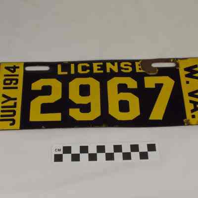 1914 West Virginia license plate