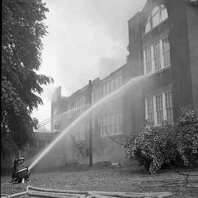 Wright Denny School fire on May 22, 1972