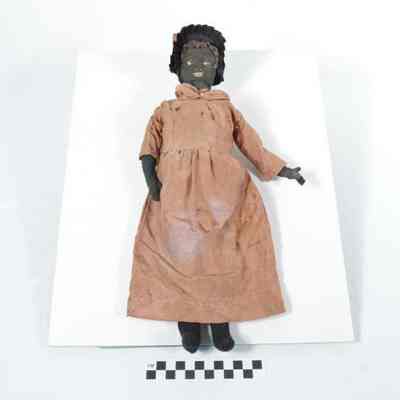 Handmade African American cloth doll