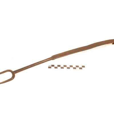 Hand forged iron cooking fork