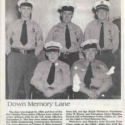 Charles Town Police Officers, 1950