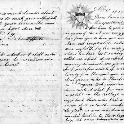 1862 letter from William Sutliff at Harpers Ferry, pp1&4