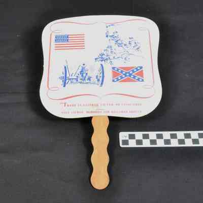 Paper fan advertising the New Central Restaurant