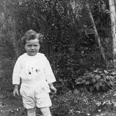 Child standing outside