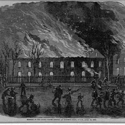 Burning of the United States Arsenal at Harpers Ferry: Origformat: Other
