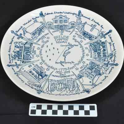 NSDAR Bee Line Chapter 50th Anniversary plate