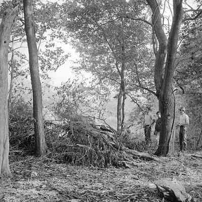 Old Stone Chapel or St. George's Chapel before clean up program