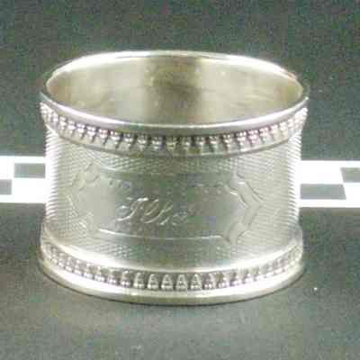 Silver napkin ring