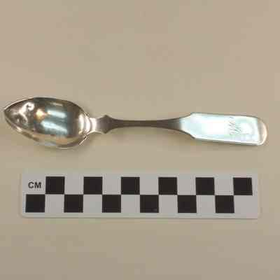 Coin silver teaspoon