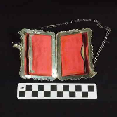 Silver calling card case