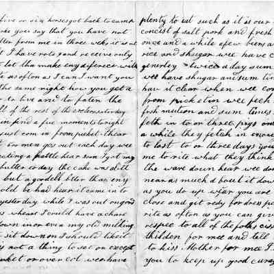 1862 letter from William Sutliff at Harpers Ferry