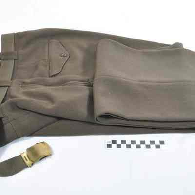 World War II olive drab officer's dress uniform pants