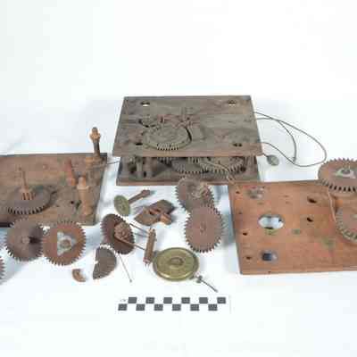 Wooden clock works