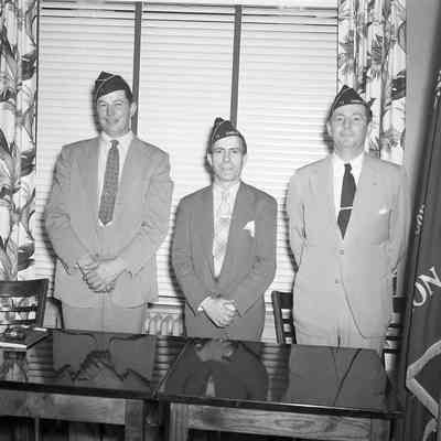 American Legion officers, auxiliary, and junior auxiliary