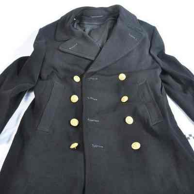 Naval officer's Navy blue, long winter wool coat