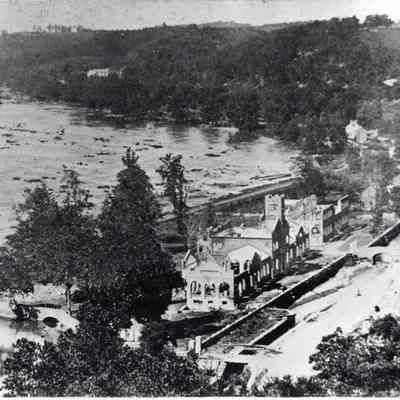 Ruins of the U.S. Rifle Factory destroyed by Confederates in June 1861