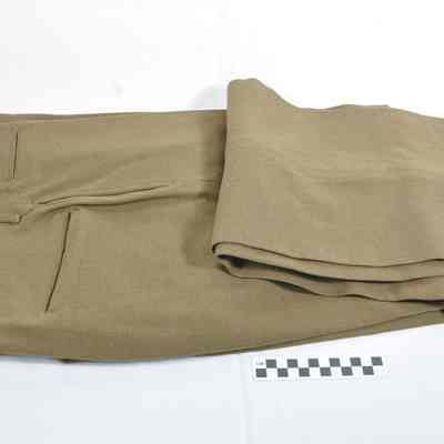 World War II olive drab brown winter uniform pants