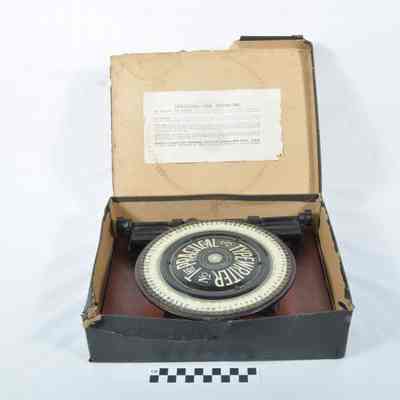 Small, mostly tin typewriter