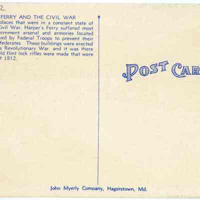 U.S. Armory Buildings, Harper's Ferry, W. Va., at time of Civil War. Seized