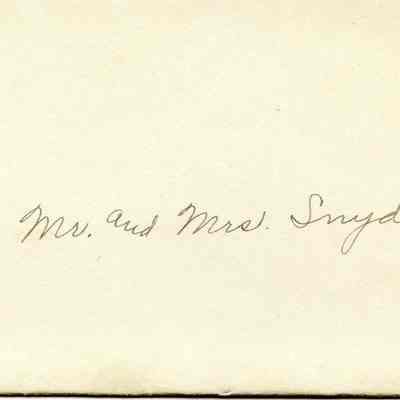 Invitation to attend the 50th wedding anniversary of Mr. and Mrs. H.T. Mile