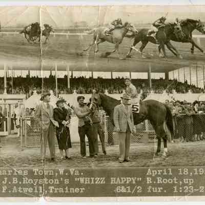 Whizz Happy winners circle photo