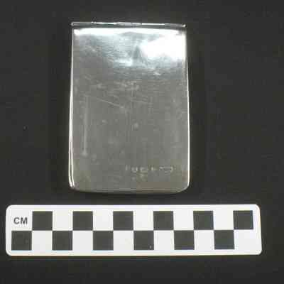 Hinged silver note pad