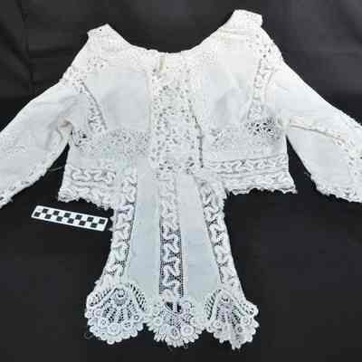 African American woman's linen blouse-back