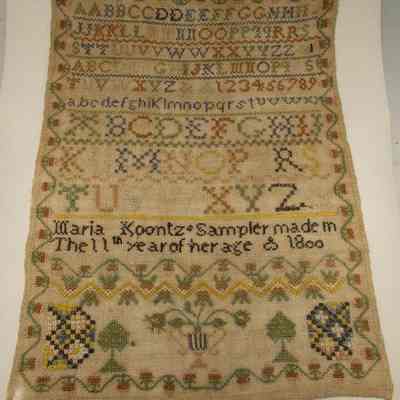 Maria Koontz sampler