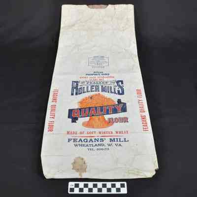 Paper flour bag from Feagan's Mill