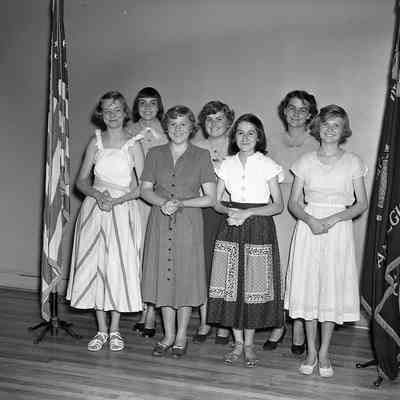 American Legion officers, auxiliary, and junior auxiliary
