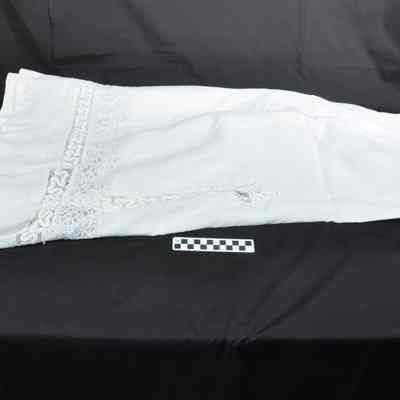 African American woman's linen skirt