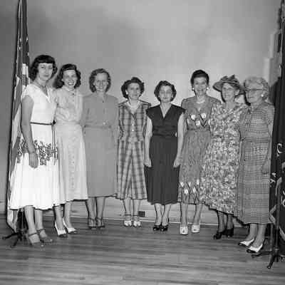 American Legion officers, auxiliary, and junior auxiliary
