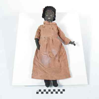 Handmade African American cloth doll