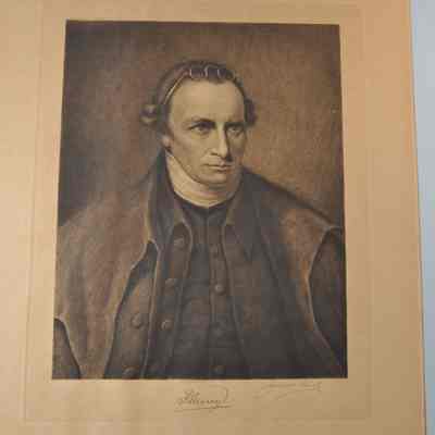 Etching of Patrick Henry by Jacques Reich