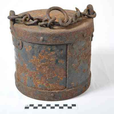 Civil War period artillery grease bucket