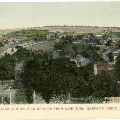 Bolivar and Bolivar Heights from Camp Hill. Harper's Ferry, W. VA.