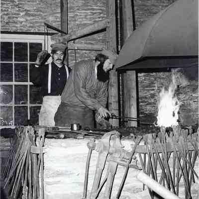 Black-smith living history demonstration
