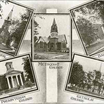 Zion Episcopal, Methodist, Baptist, Presbyterian, Catholic Churches