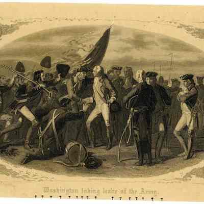 Washington taking leave of the Army