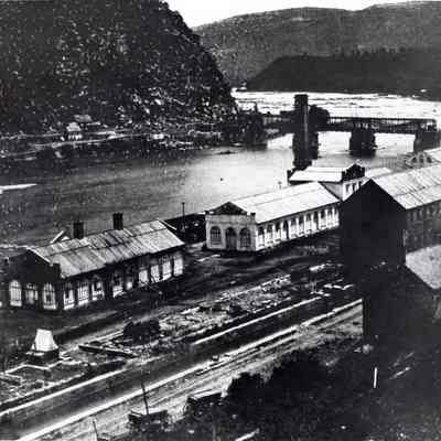 Rehabilitated U. S. Musket Factory buildings in 1864