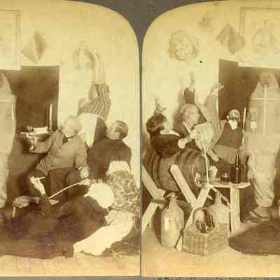 Stereograph of Mickie's Ghost