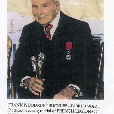 Frank Woodruff Buckles receives French Legion of Honour