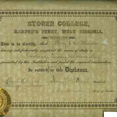 Storer College diploma