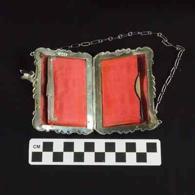 Silver calling card case