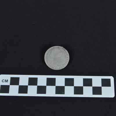 Spanish reale coin - front